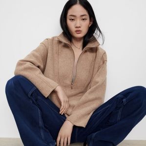 NWT Zara Fleece Top - size M